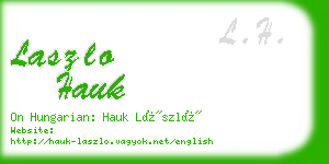 laszlo hauk business card